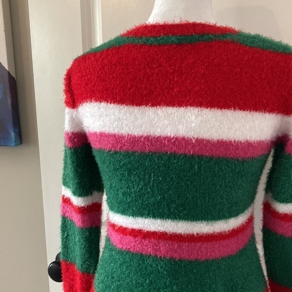 Holiday Time medium 7-8 juniors Christmas sweater unicorn - Picture 8 of 10